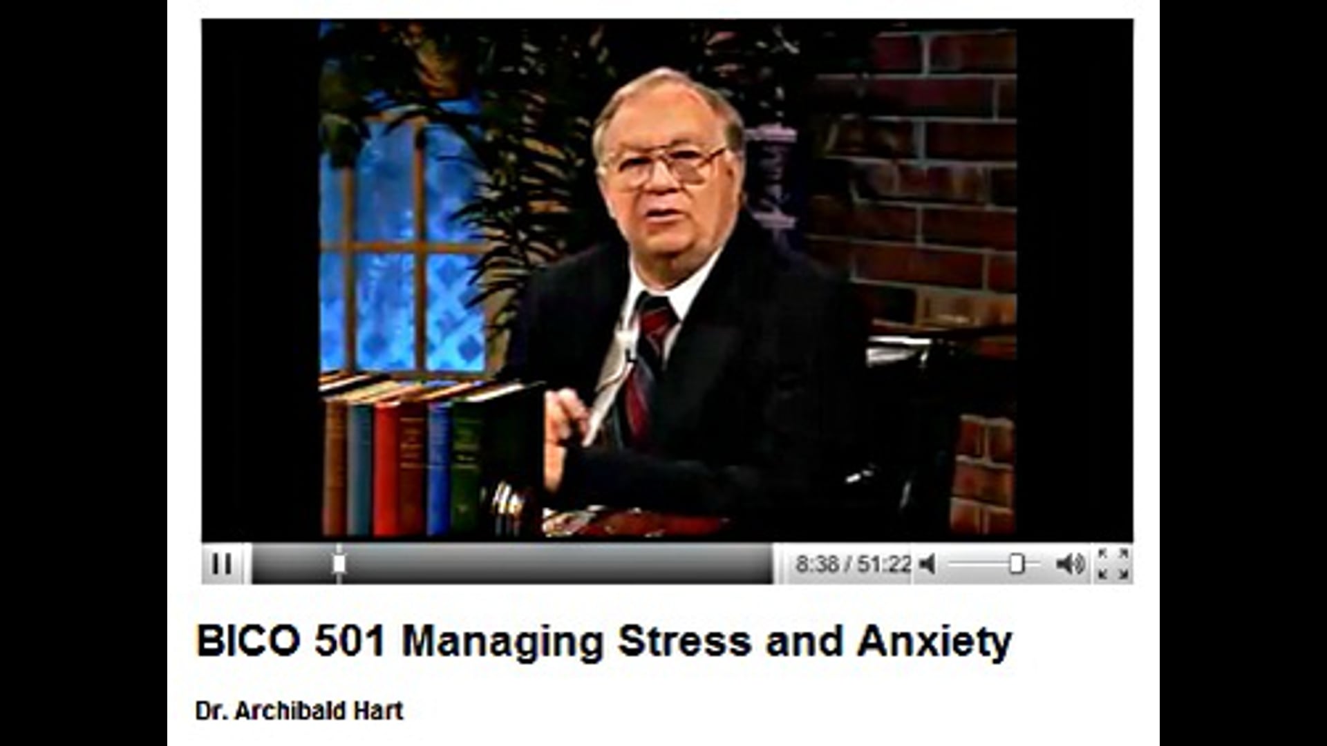 Managing Stress and Anxiety