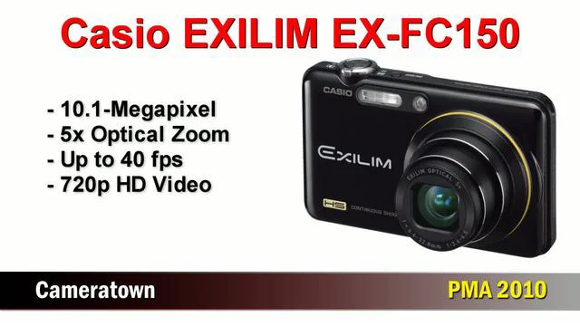 New Casio EXILIM EX-FC150 High Speed Digital Camera