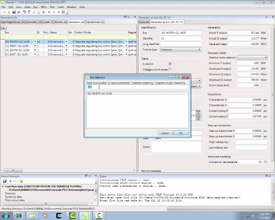 GE PSLF Webinars and Instructional Videos - PSLF V20 Bus Selection on Vimeo