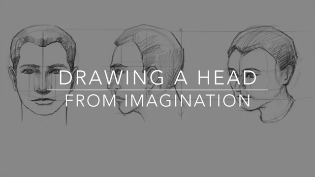 how to draw a human head side view