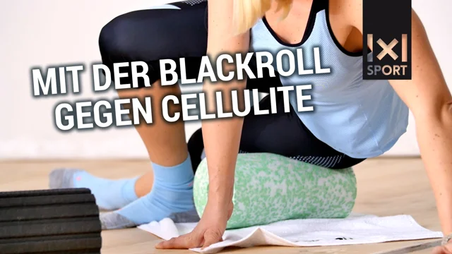 Faszientraining mit der Blackroll gegen Cellulite