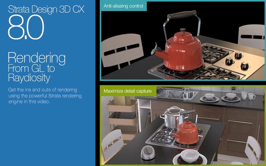 Strata Design 3D CX 8: Fundamentals: Rendering