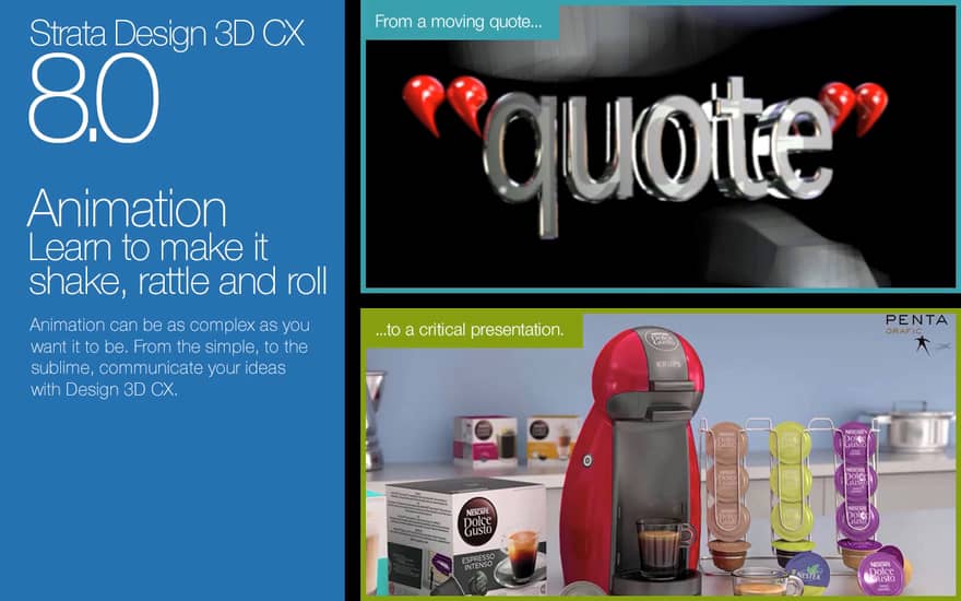 Strata Design 3D CX 8: Fundamentals: Animation on Vimeo