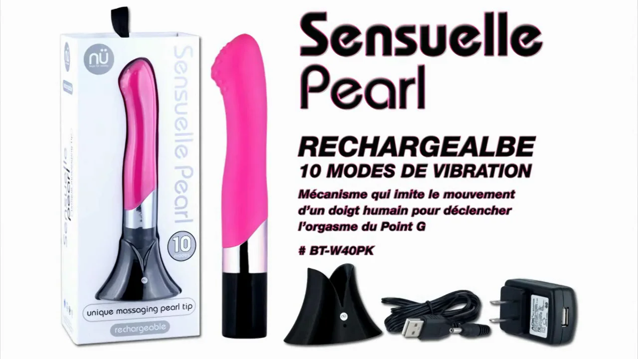 Vidéo des boutiques érotiques La Clé du Plaisir - Vibrateur rechargeable  Sensuelle Pearl & boule de massage mécanique.