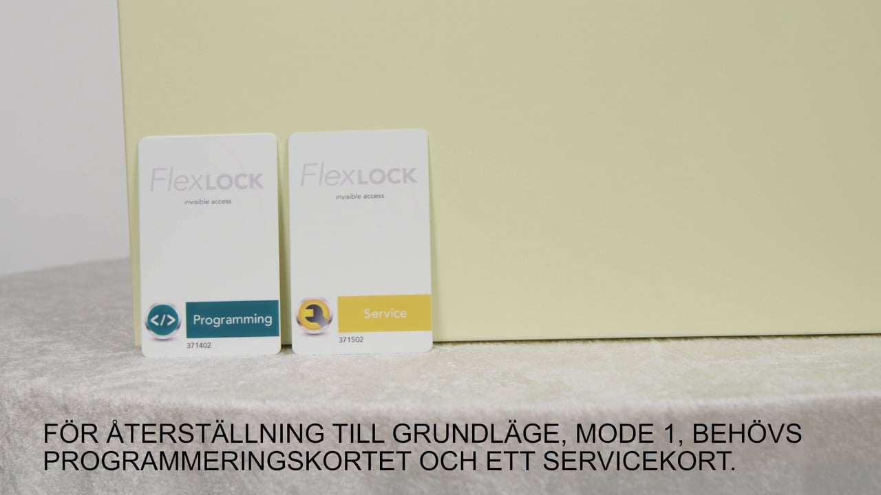 Återställ till Mode 1 (radera alla användare)