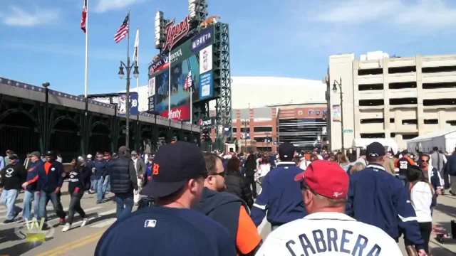 Detroit Tiger's Opening Day Party Bus
