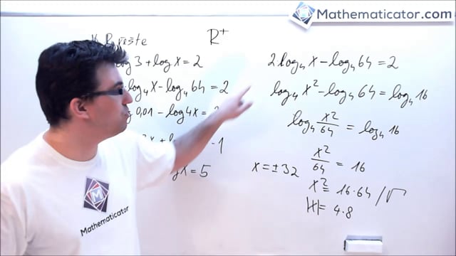 Řešené příklady - Logaritmické rovnice