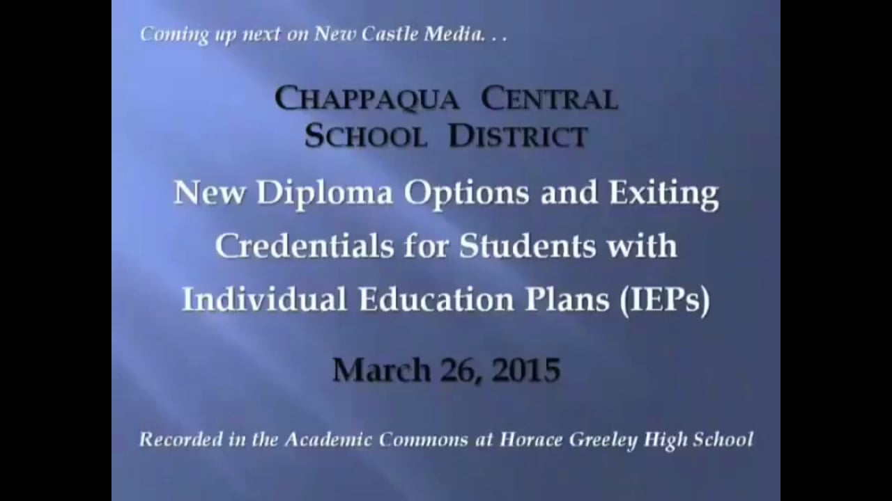 CCSD New Diploma Options for Students with IEPs