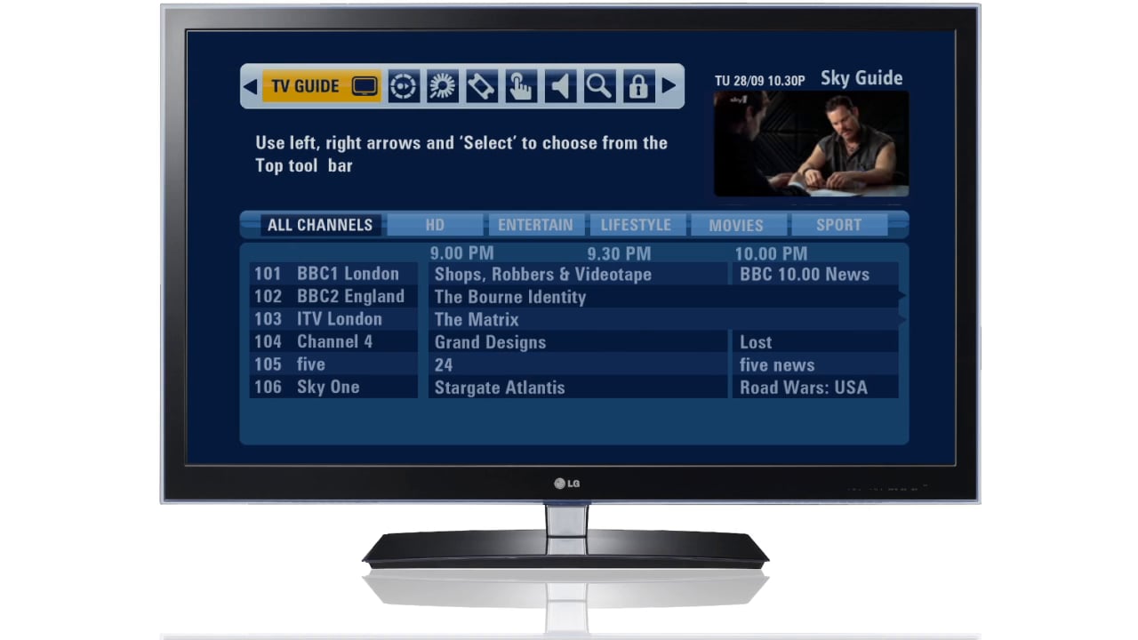Sky+HD Electronic Programme Guide on Vimeo