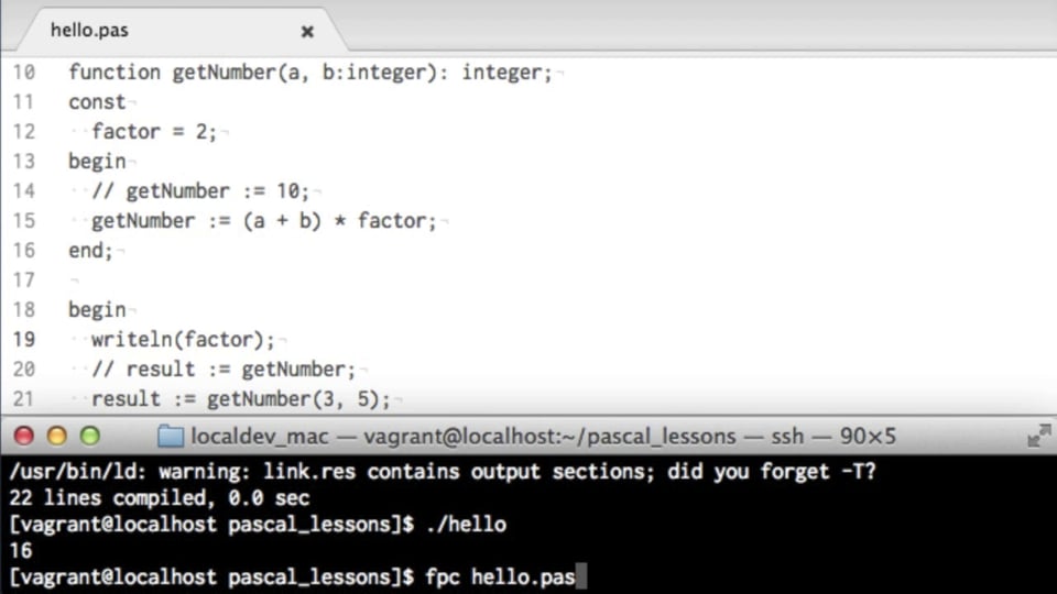 #13 functionを使ってみよう | Pascal入門 - プログラミングならドットインストール