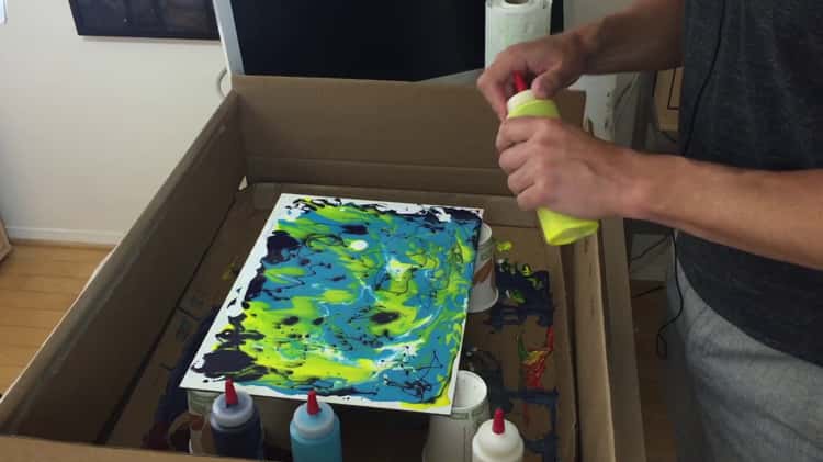How to make Paint Swirl Effects with Liquitex Pouring Medium and Acrylic  Inks on Vimeo