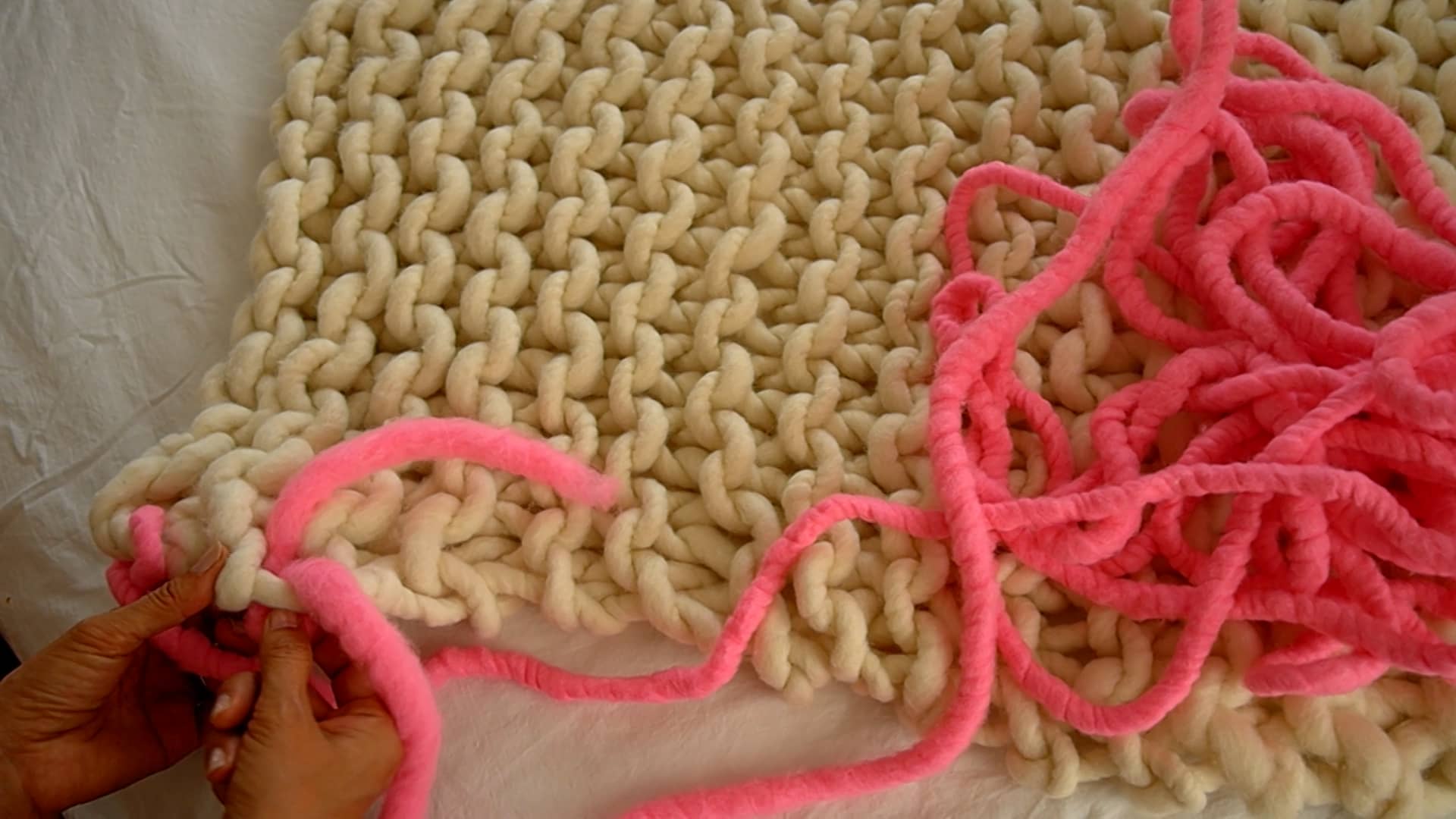 How to Trim Little Loopy Baby Blanket on Vimeo