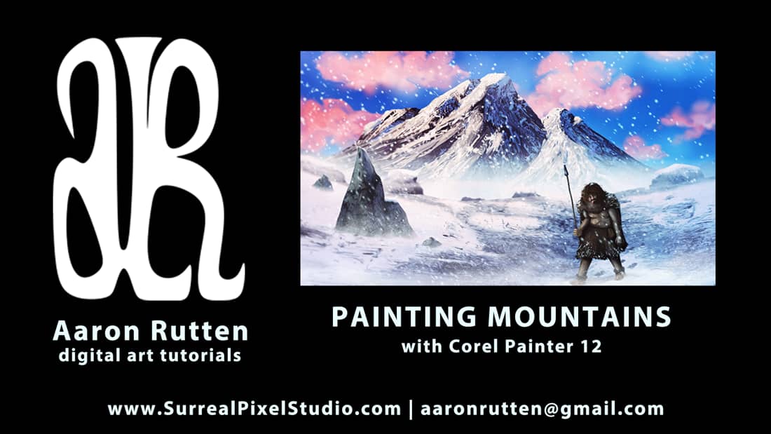 Painter12を使ったチュートリアル 山の描き方 Cgトラッキング