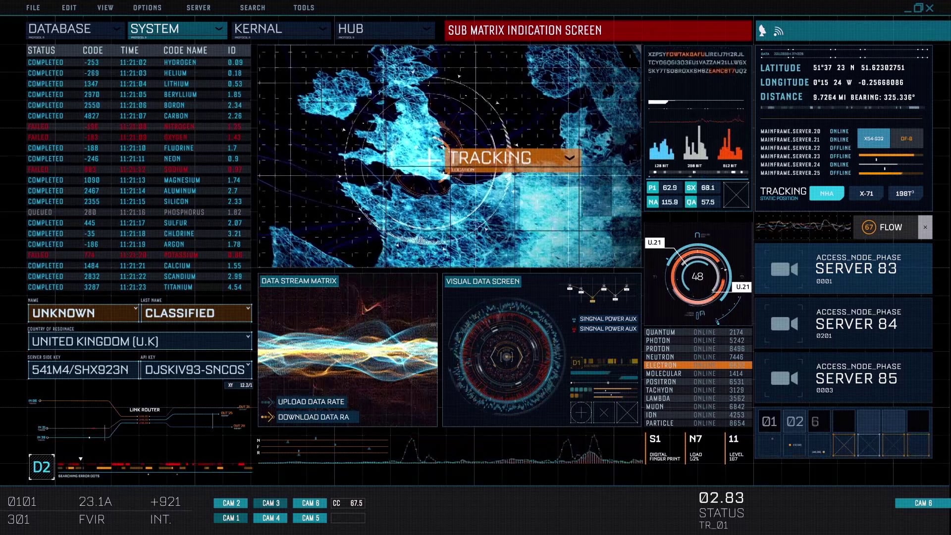 FUI CHARLIE - Screen Graphics / Film User Interface