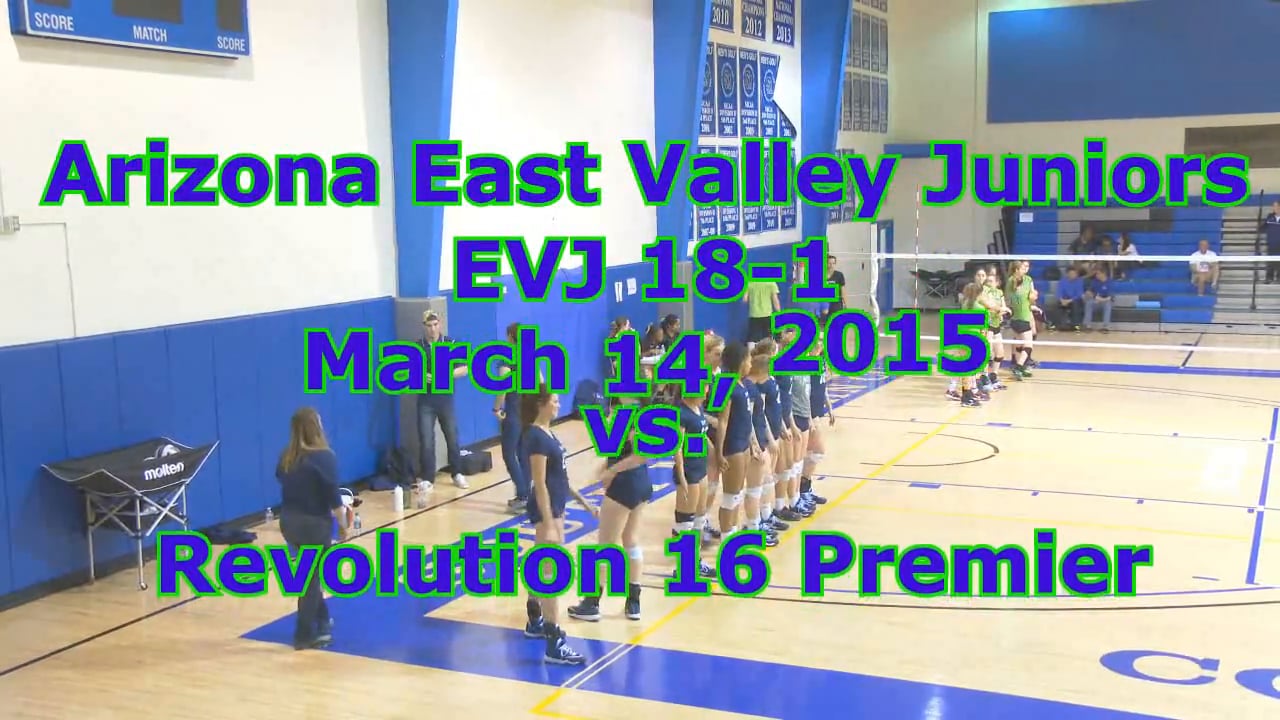 AZ East Valley Juniors, Open 4, March 14, 2015, vs. Revolution 16