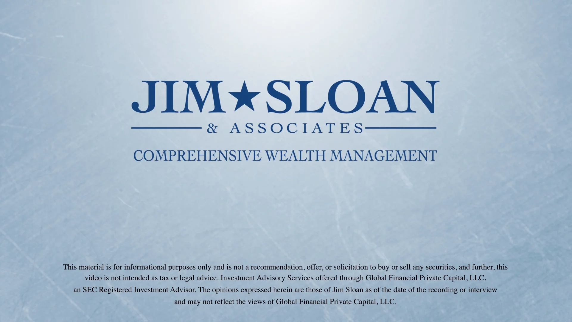 Jim Sloan and Associates - Jim Sloan - Institutional vs Retail on Vimeo
