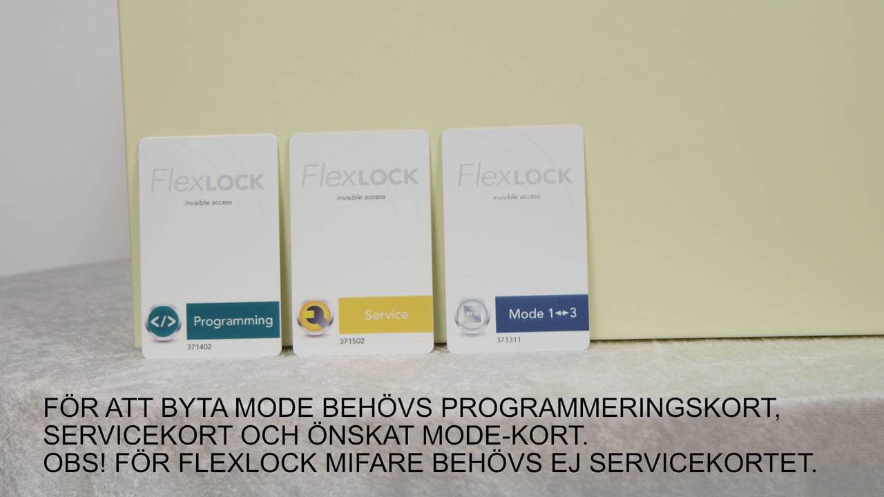 Programmering - Mode 1 till Mode 2-5
