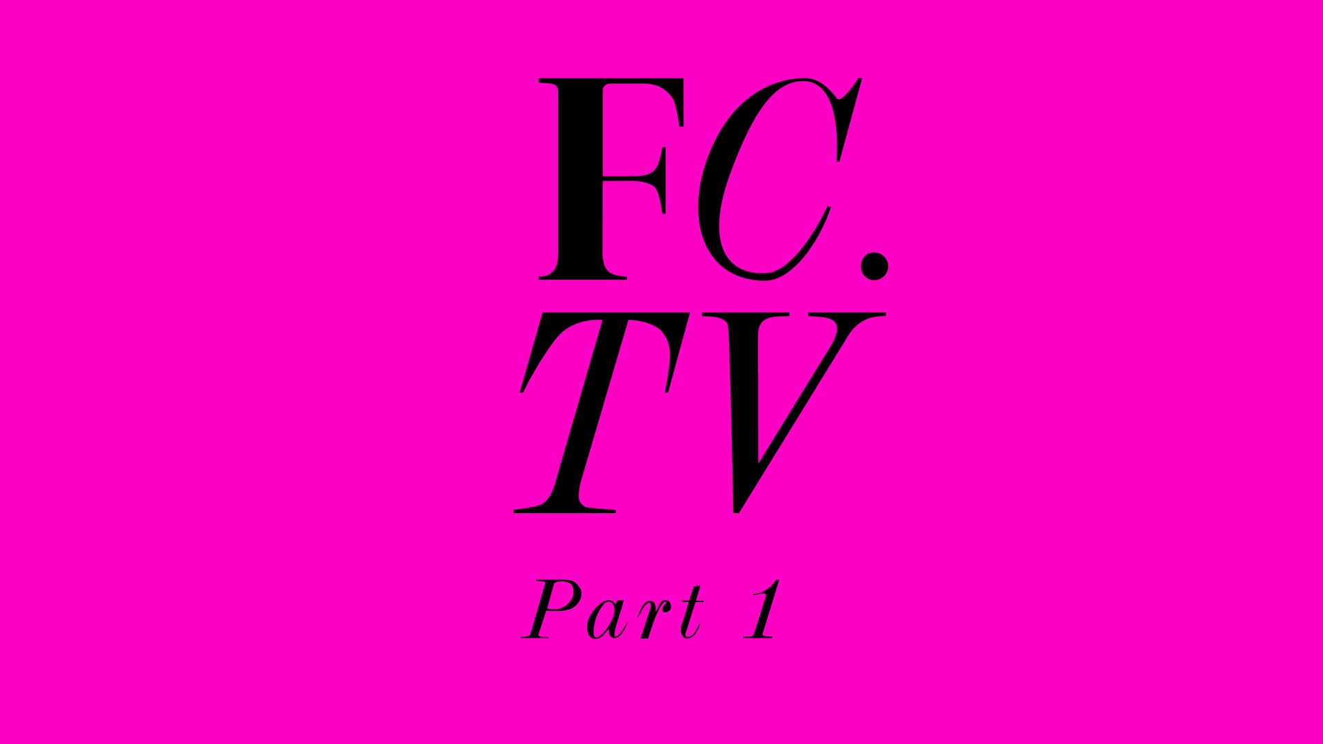 Fashion Central TV PILOT