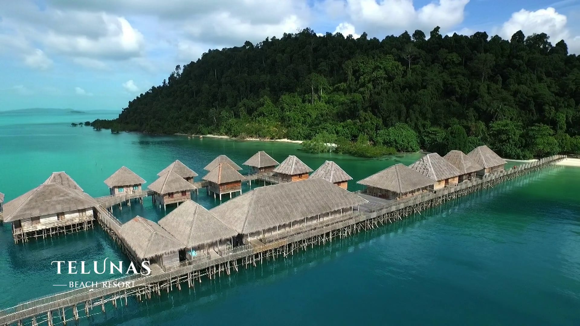Telunas Beach Resort - Aerial Video