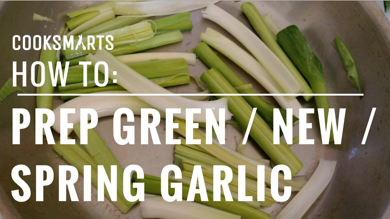 How to prep green garlic