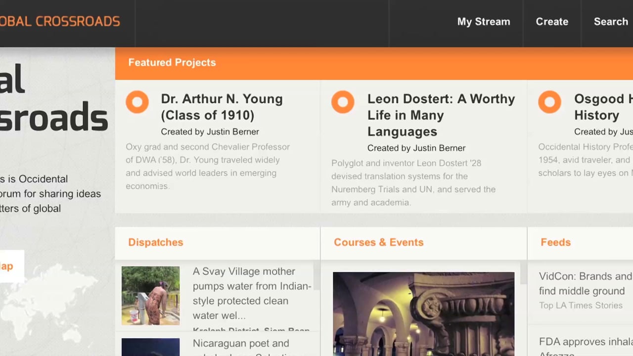 Occidental College Media Wall