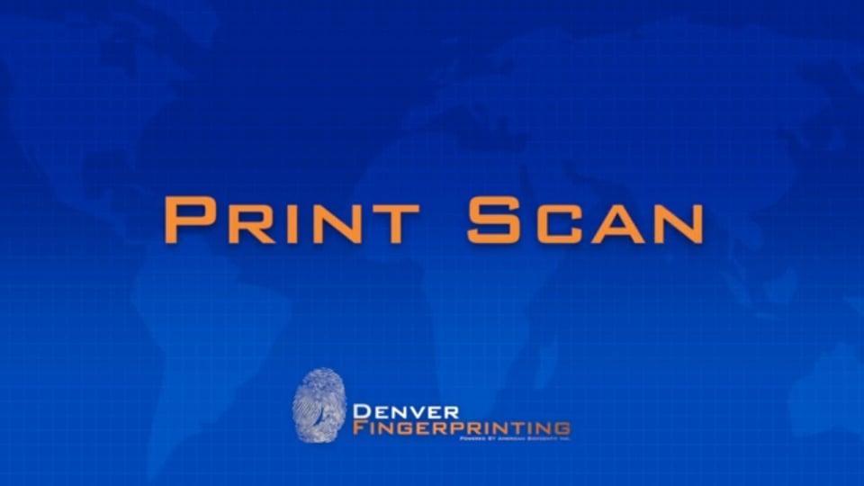 Print Scan – FBI Fingerprint Training