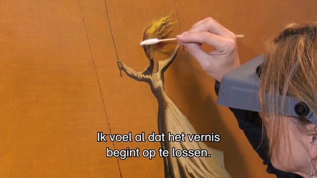 Restoration of Landscape with a girl skipping rope