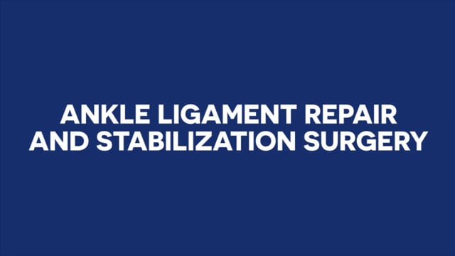 Foot and Ankle Surgery on Vimeo