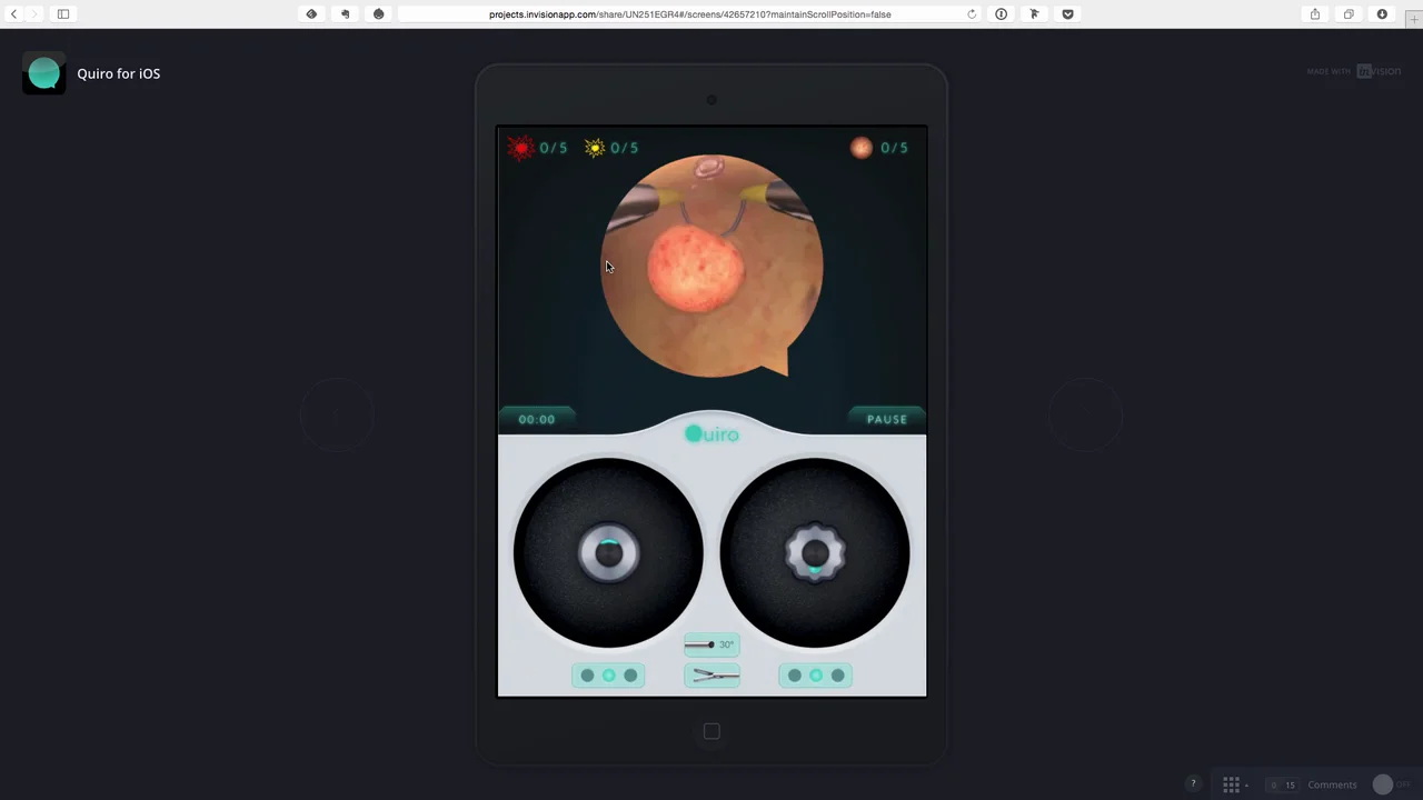 Quiro App Prototype InVision on Vimeo