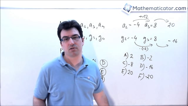 Řešené příklady 11 - Aritmetická a geometrická posloupnost - hodnoty členů