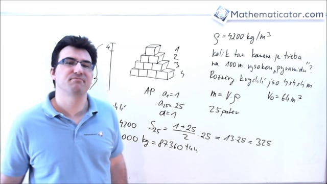 Řešené příklady 7 - Aritmetická posloupnost - pyramida