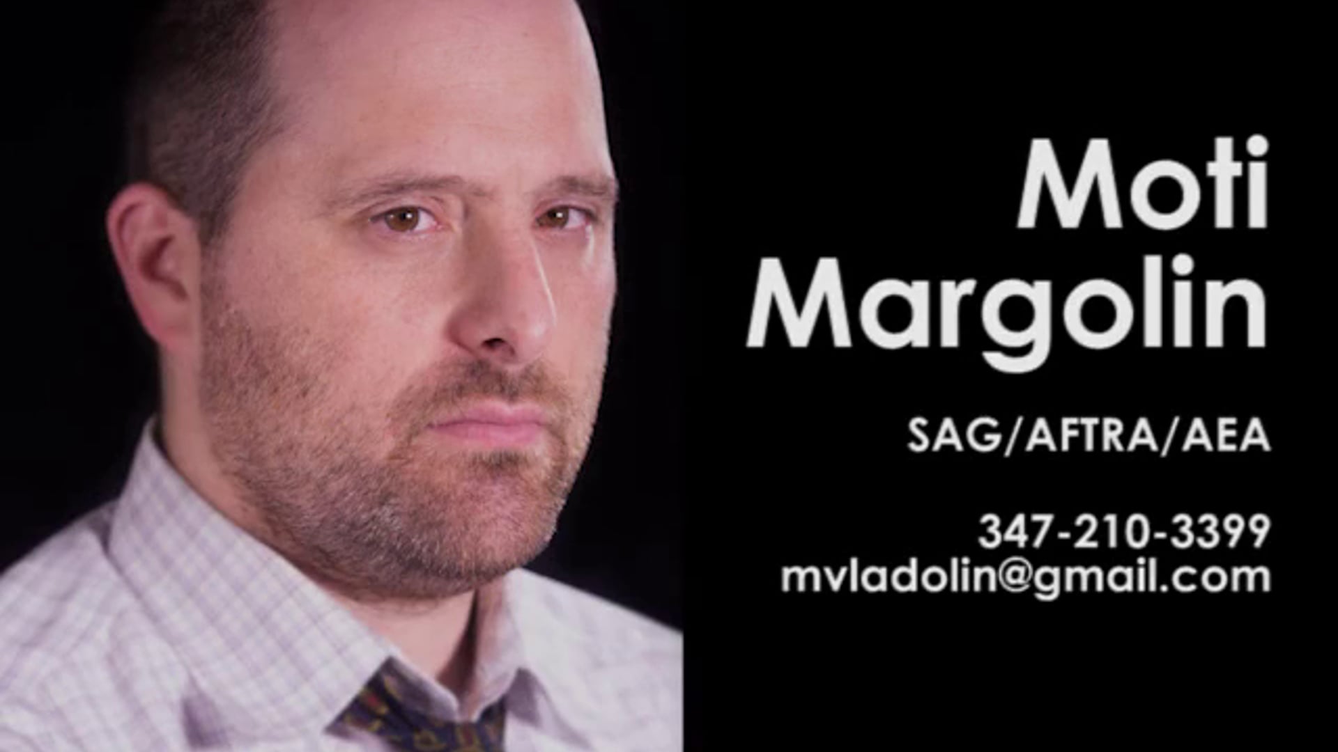 Actor Reel - Moti Margolin