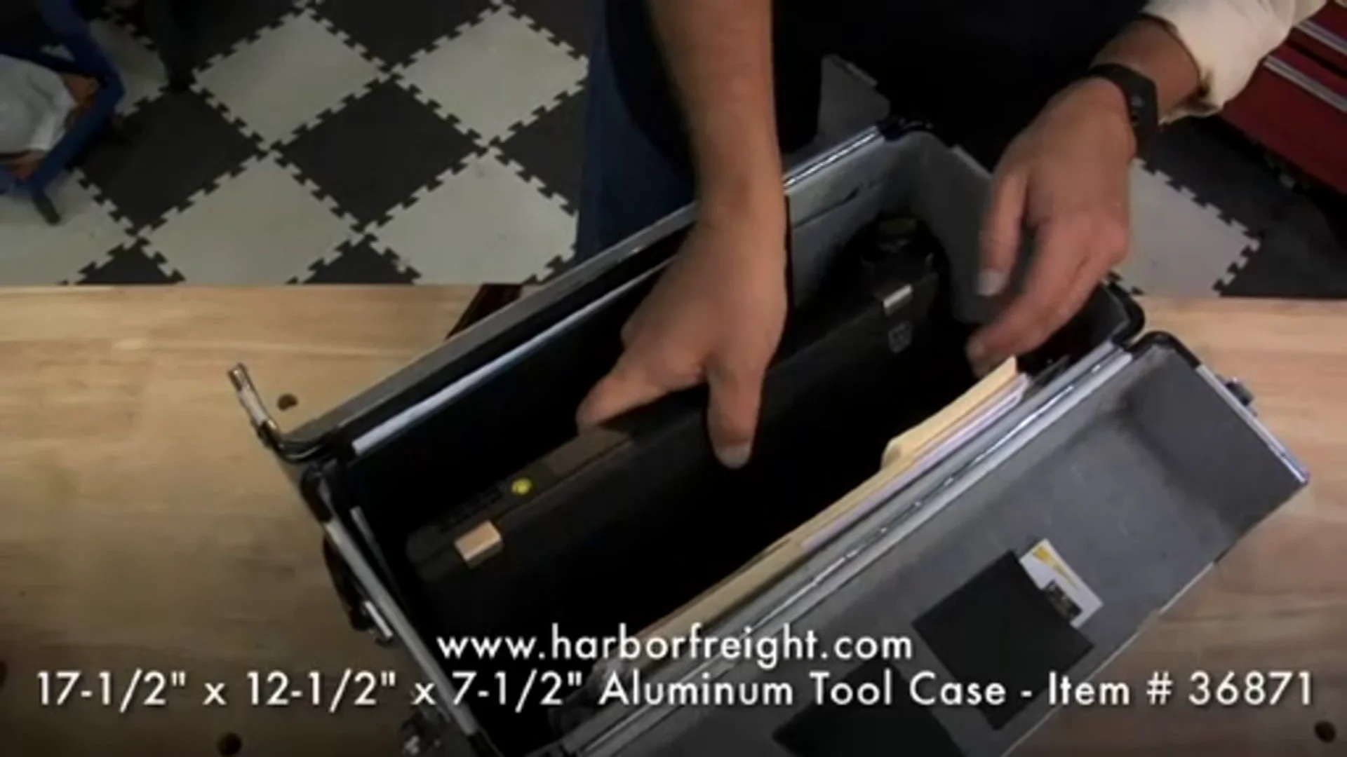 Harbor freight aluminum store tool box