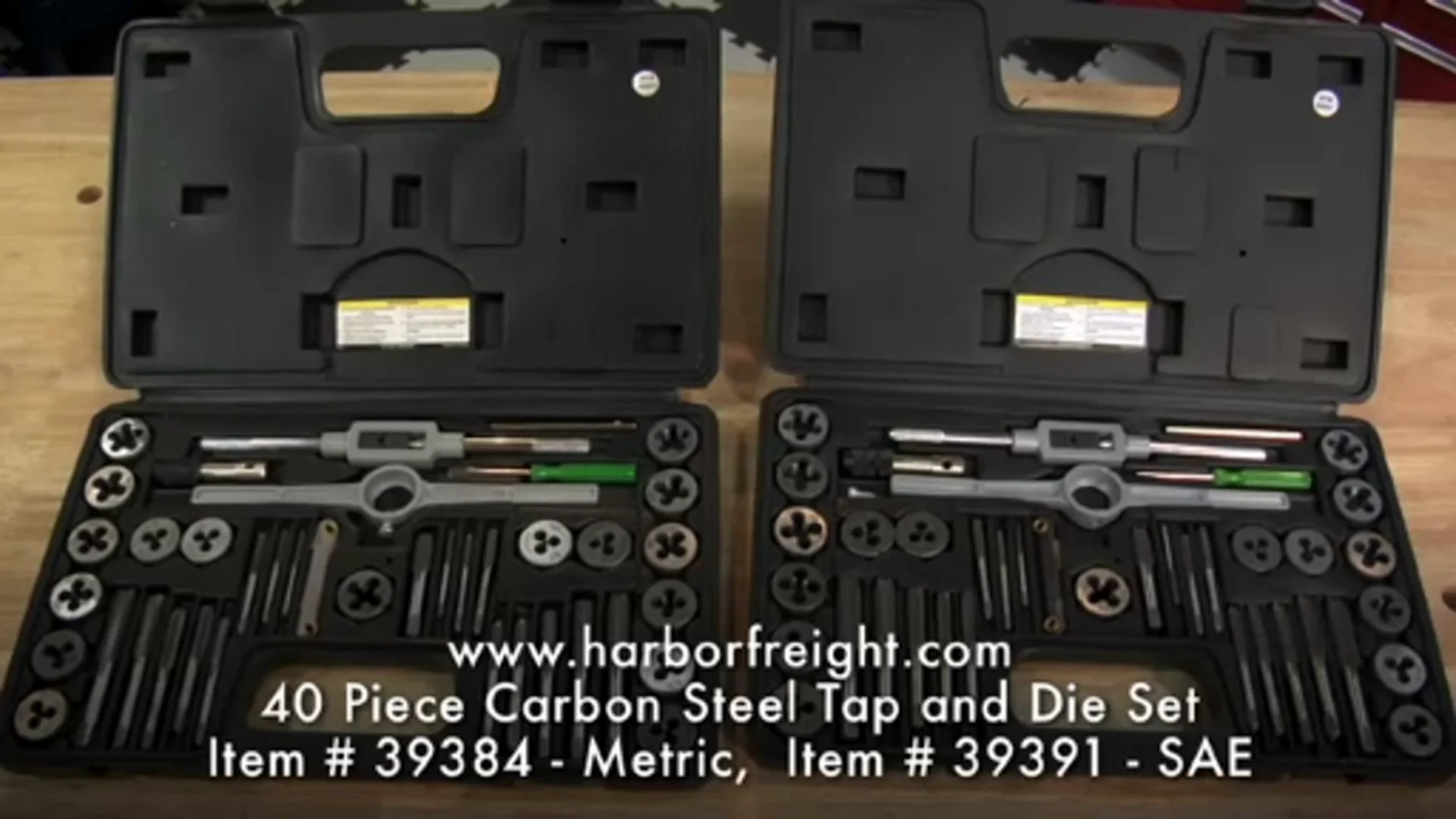 Harbor freight deals tap and die