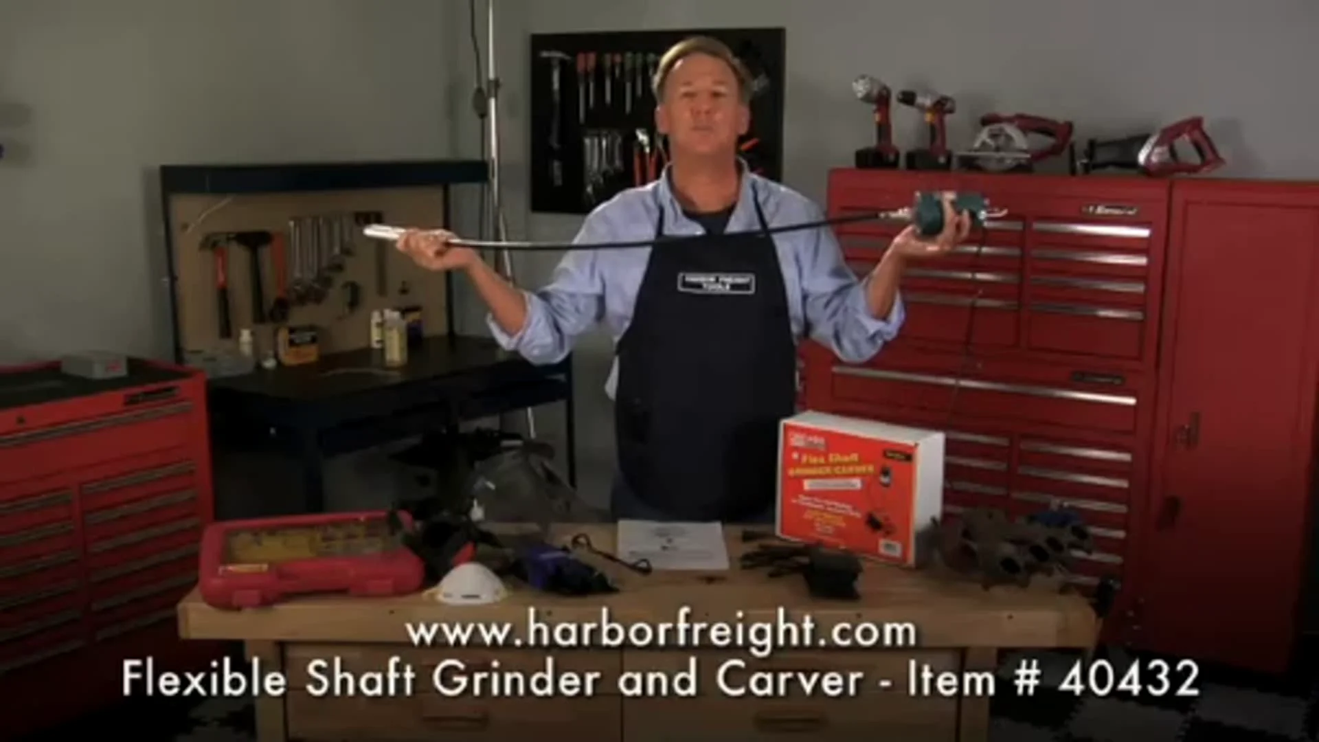 40432 Heavy Duty Flexible Shaft Grinder Carver