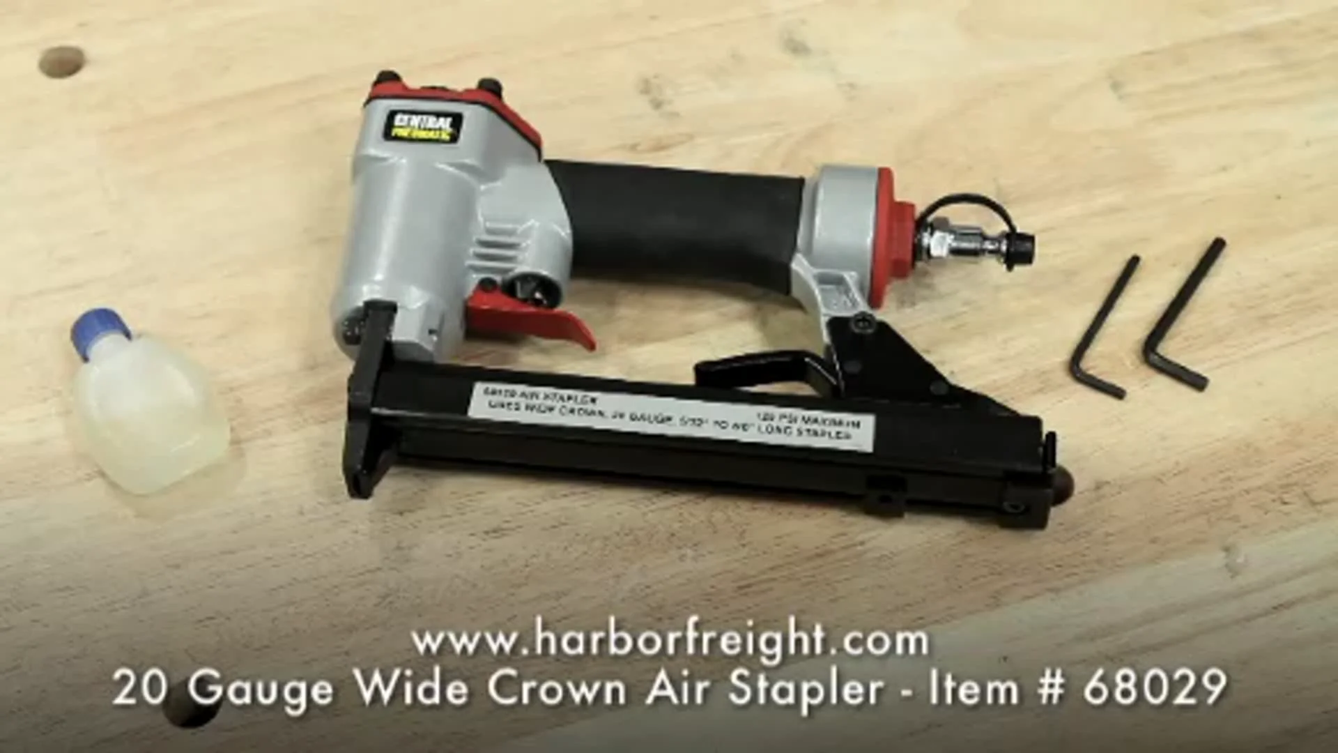 Narrow crown deals stapler harbor freight