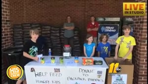 William the Food Drive Kid Breaks Personal Record