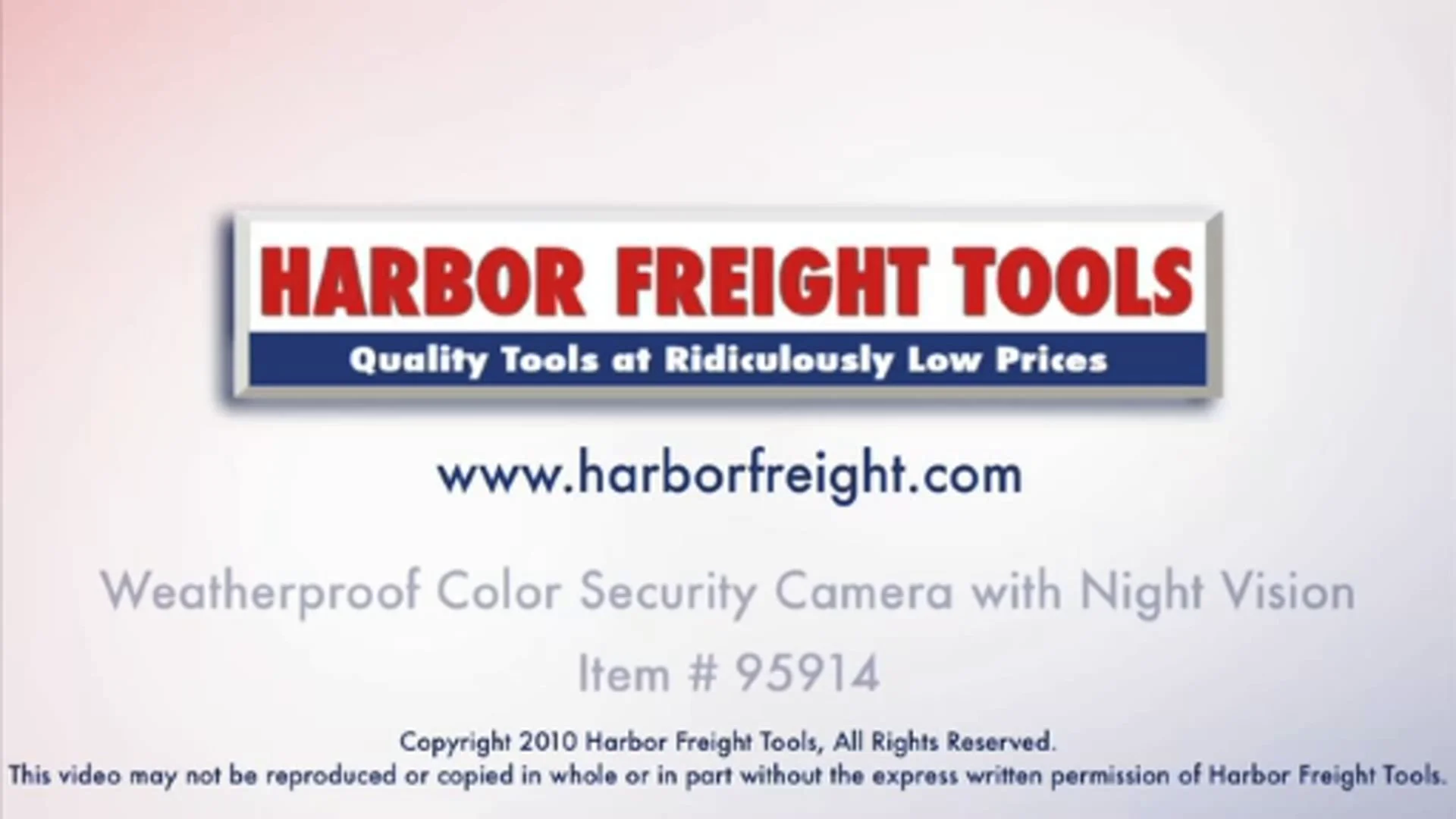 Harbor freight color security system with hot sale night vision