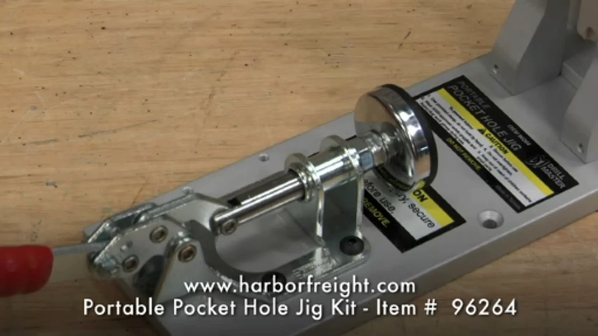 Harbor Freight Drill Master Portable Pocket Hole Jig Kit item 96264 