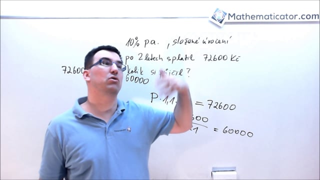 19 - Geometrická posloupnost - Finanční matematika