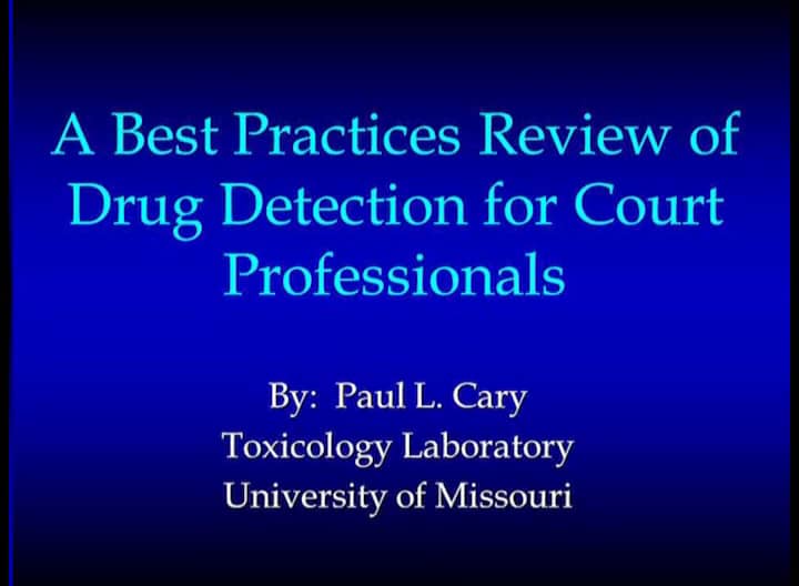 Drug Testing Paul Cary, NDCI Faculty on Vimeo