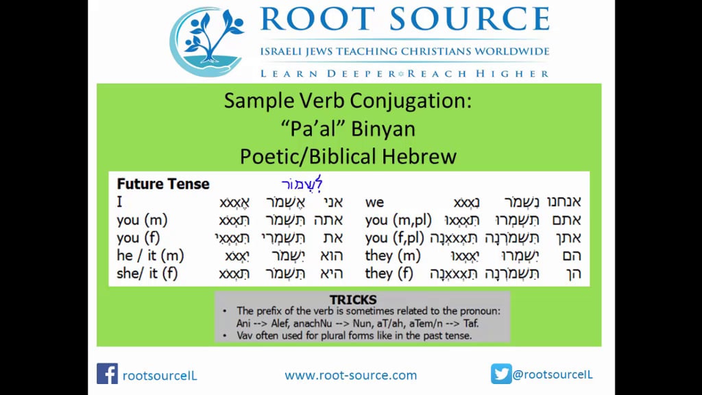Seth Young | Hebrew Verb Conjugations (Gen 1 8-10)