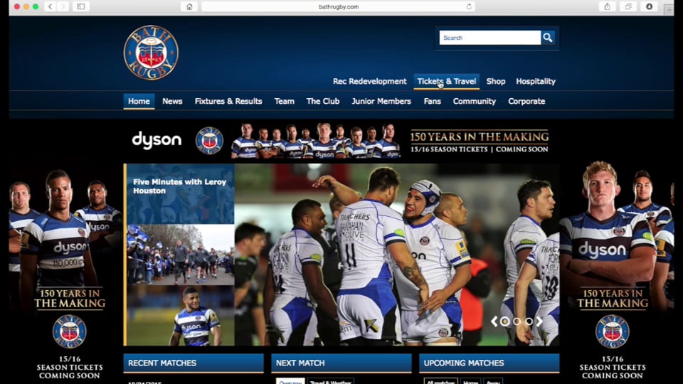 How to... renew your Bath Rugby season ticket online.