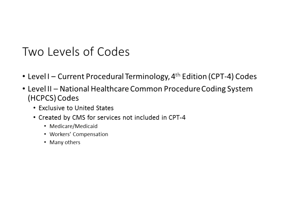 Healthcare Common Procedure Coding System (HCPCS) On Vimeo