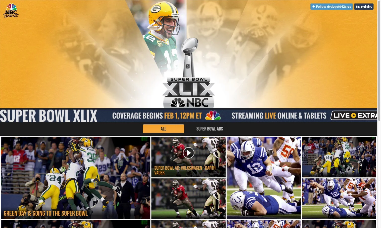 NBC Sports Tumblr - Colts Packers on Vimeo