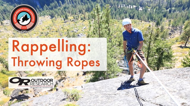 Rappelling Throwing Ropes from American Mountain Guides Assoc