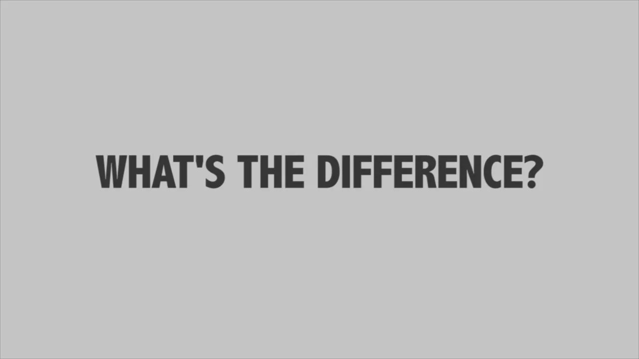 What's The Difference? on Vimeo