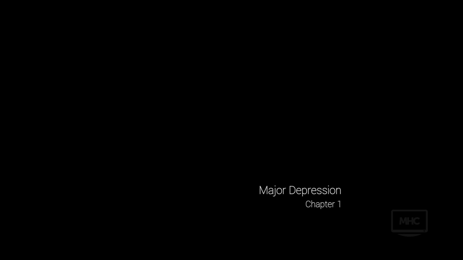 THE INSIDE STORY: Major Depression, Chapter 1