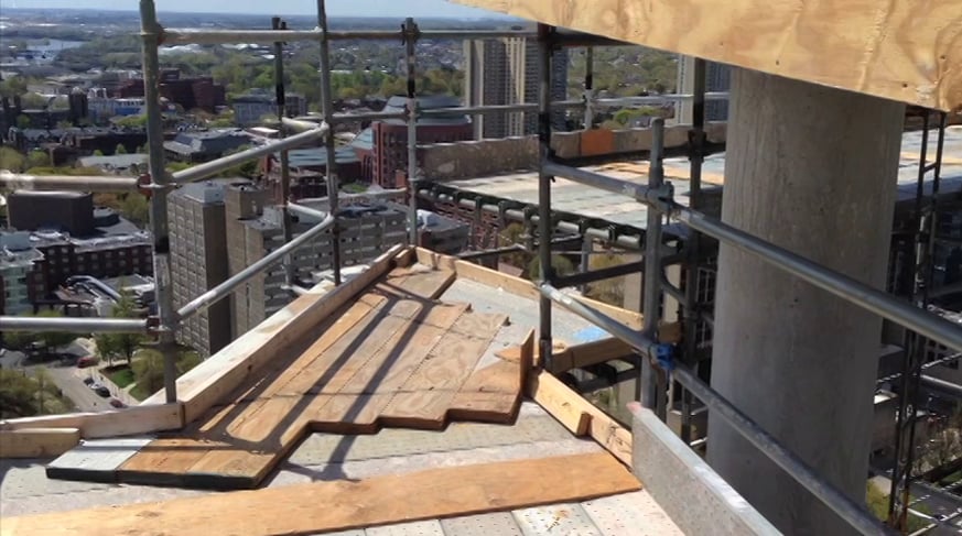 Cantilever Scaffold, 28 Floors Up, 3601 Market St., Philadelphia, PA On ...