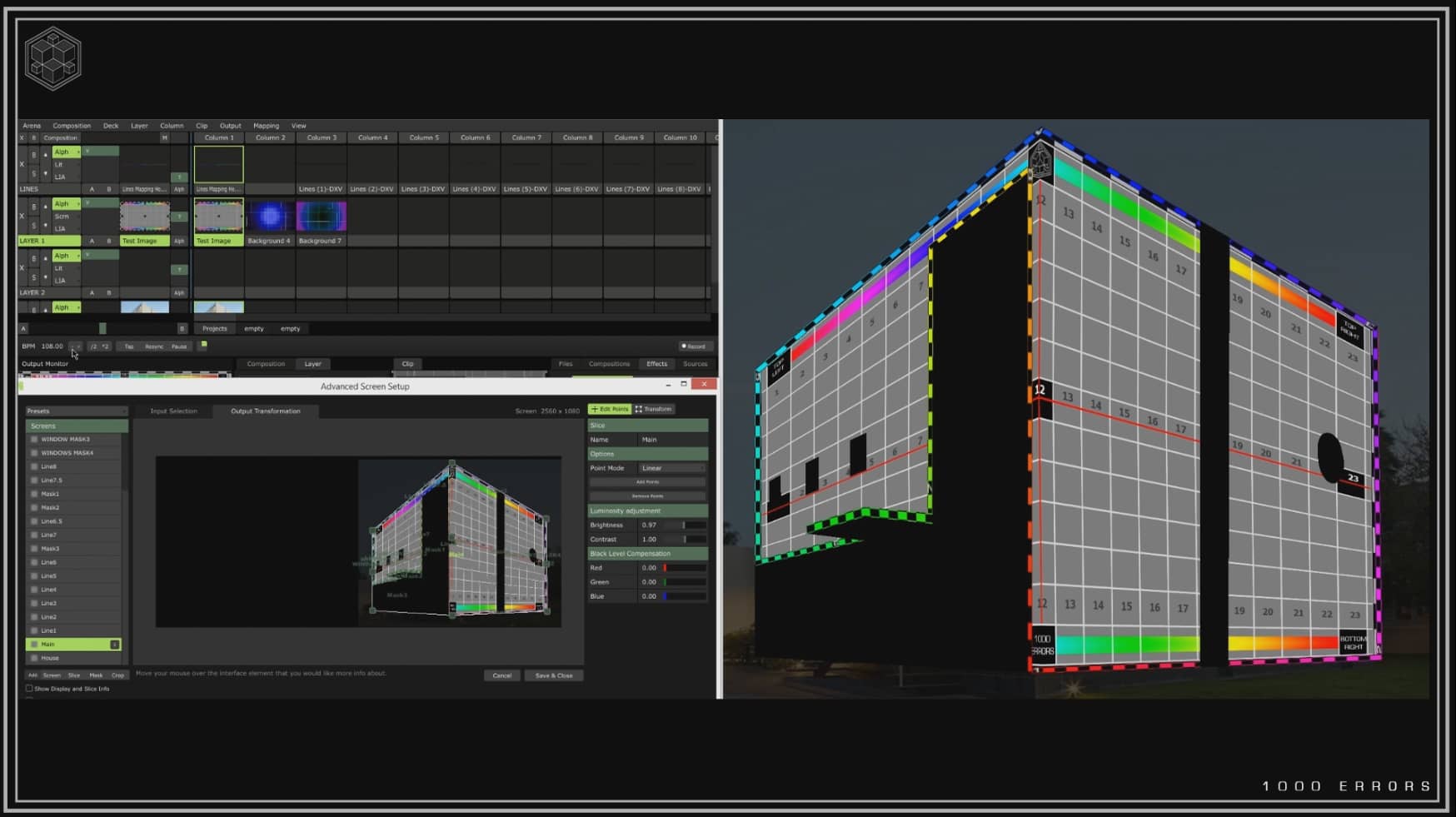 Resolume Animated Lines Building Mapping Tutorial Preview on Vimeo